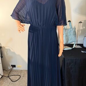 Banana Republic Navy Long Sleeve Dress